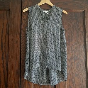 H&M high low sleeveless blouse